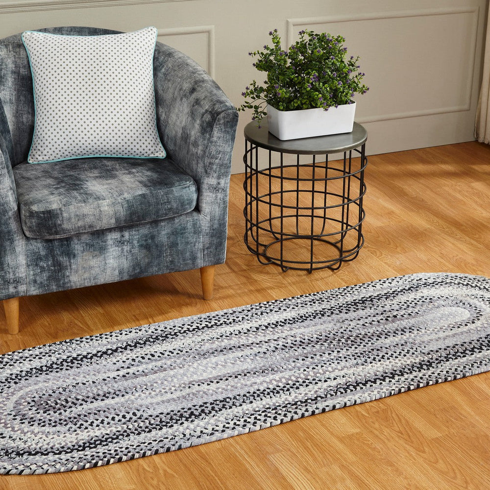 
                      
                        Ombre Reversible Area Rug, 100% Cotton Chenille, Braided & Durable for Entryway, Living Room, Kitchen
                      
                    