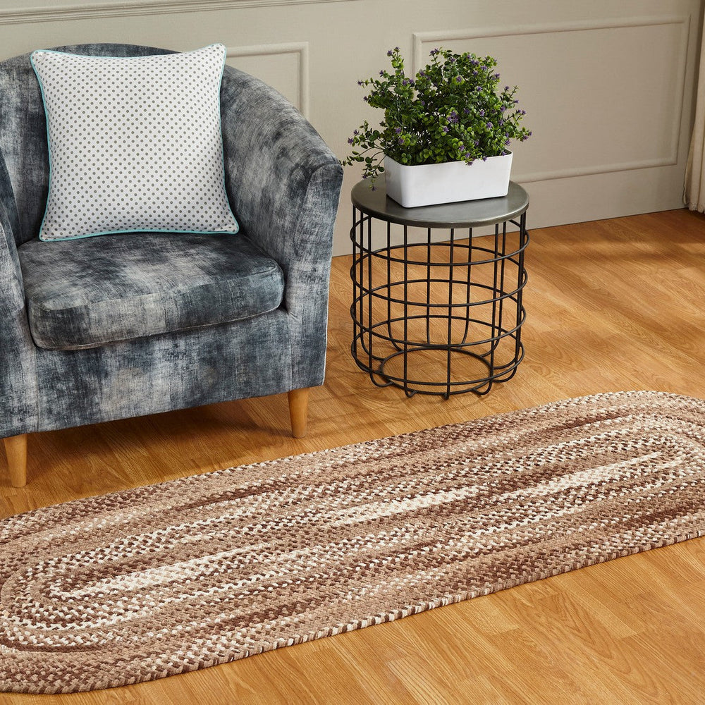 
                      
                        Ombre Reversible Area Rug, 100% Cotton Chenille, Braided & Durable for Entryway, Living Room, Kitchen
                      
                    