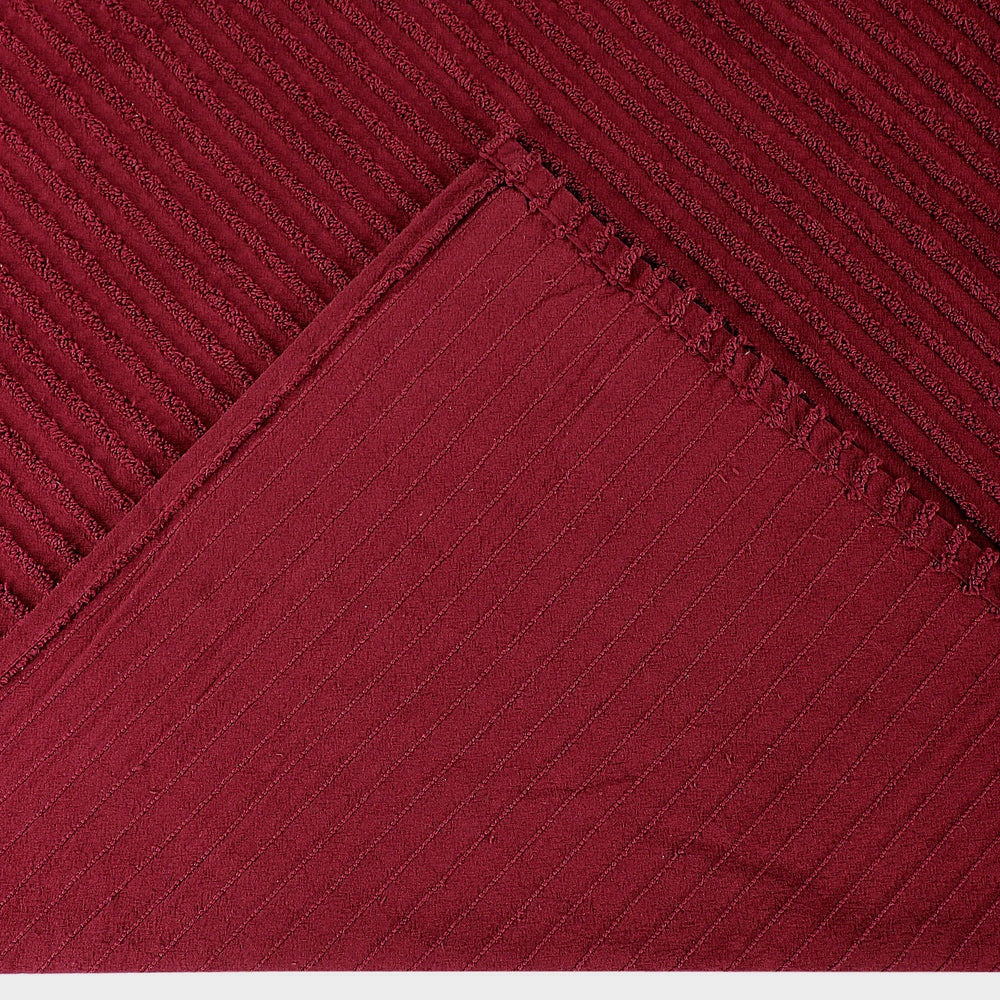 
                      
                        Jullian 100% Cotton Chenille Bedspread & Shams, Machine Washable Tufted Bold Stripes, Luxurious All-Season Bedding
                      
                    
