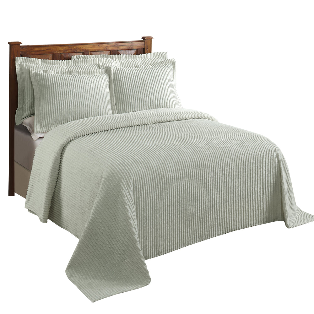 
                      
                        Jullian 100% Cotton Chenille Bedspread & Shams, Machine Washable Tufted Bold Stripes, Luxurious All-Season Bedding
                      
                    