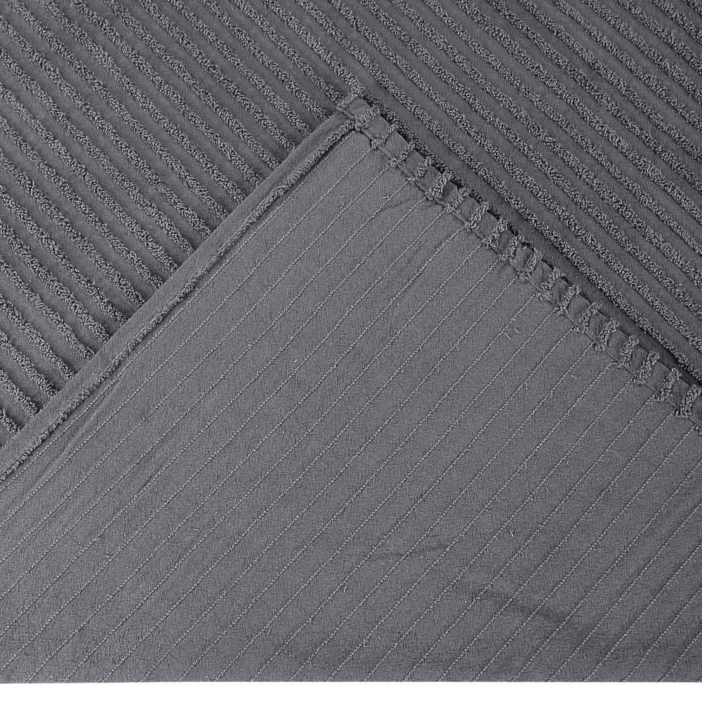 
                      
                        Jullian 100% Cotton Chenille Bedspread & Shams, Machine Washable Tufted Bold Stripes, Luxurious All-Season Bedding
                      
                    