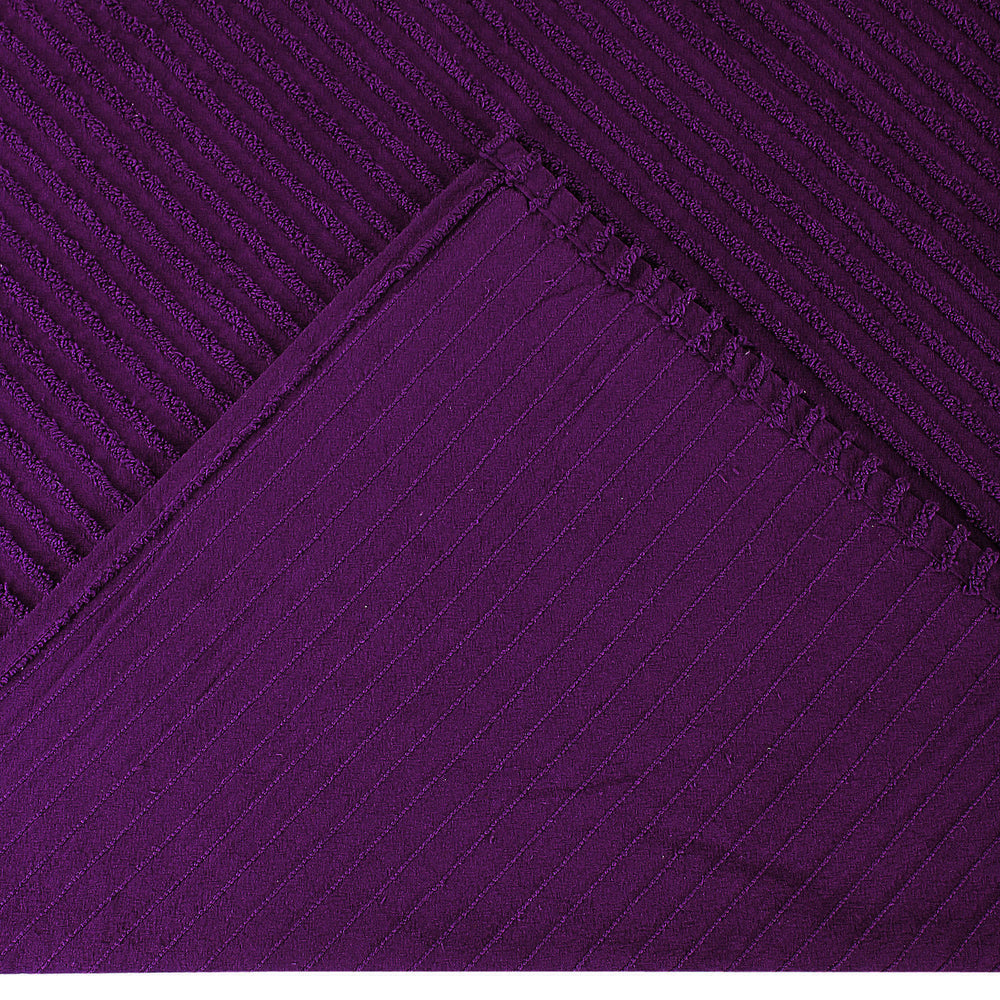 
                      
                        Jullian 100% Cotton Chenille Bedspread & Shams, Machine Washable Tufted Bold Stripes, Luxurious All-Season Bedding
                      
                    