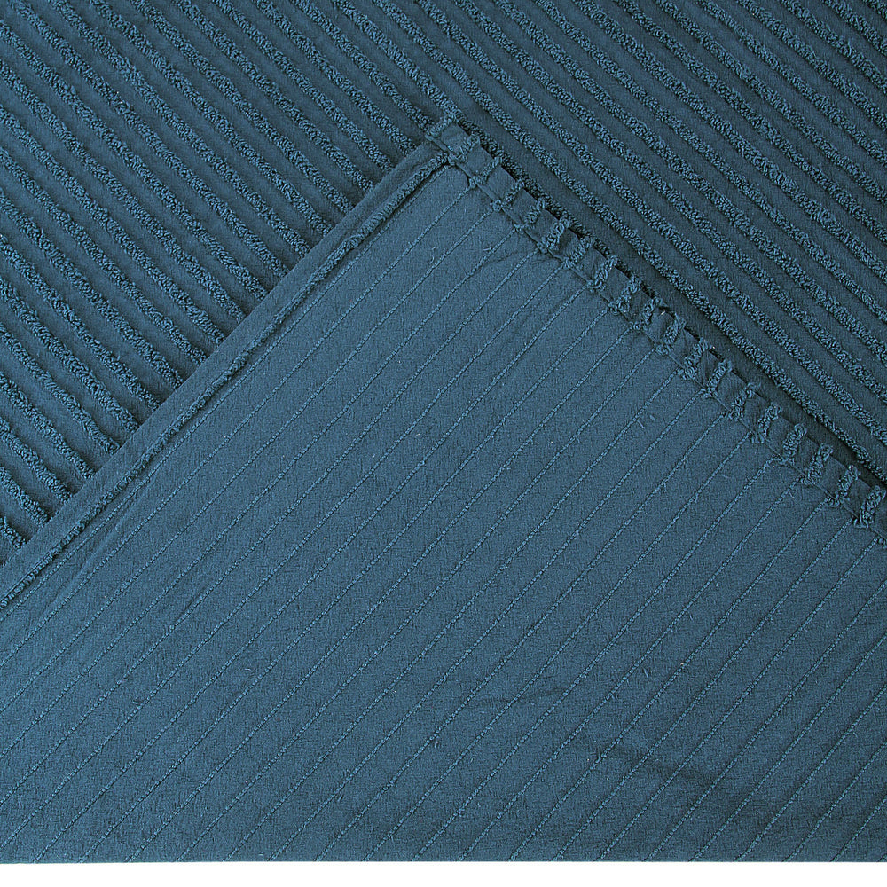 
                      
                        Jullian 100% Cotton Chenille Bedspread & Shams, Machine Washable Tufted Bold Stripes, Luxurious All-Season Bedding
                      
                    