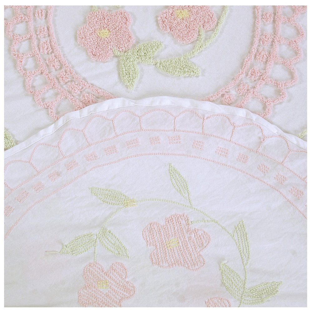 
                      
                        Bloomfield 100% Cotton Chenille Coverlet/Bedspread Machine Washable Ultra Soft Floral Pattern All Season Bedding
                      
                    