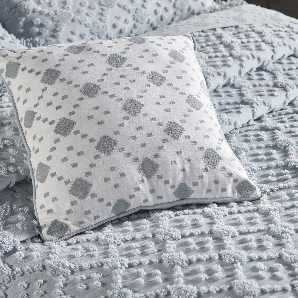 
                      
                        Charleston 100% Cotton Soft & Plush Chenille Tufted Diamond Pattern Unique Luxurious 4 Piece Bedspread & Sham Set, All-Season, Machine Washable Coverlet Set
                      
                    