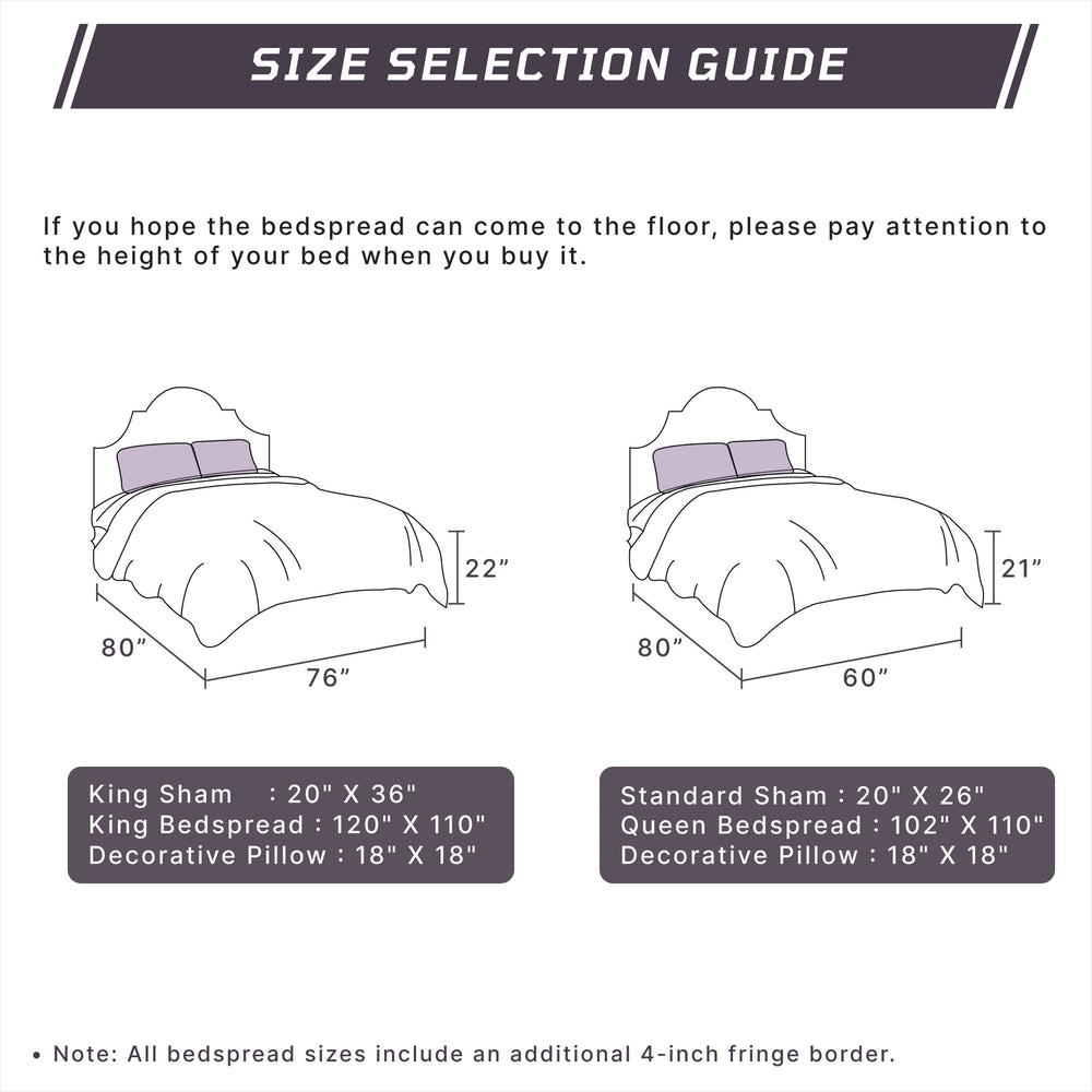 
                      
                        Charleston 100% Cotton Soft & Plush Chenille Tufted Diamond Pattern Unique Luxurious 4 Piece Bedspread & Sham Set, All-Season, Machine Washable Coverlet Set
                      
                    
