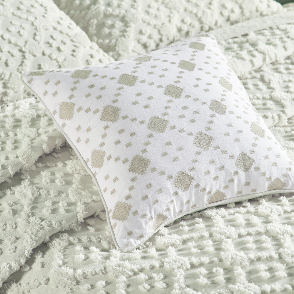 
                      
                        Charleston 100% Cotton Soft & Plush Chenille Tufted Diamond Pattern Unique Luxurious 4 Piece Bedspread & Sham Set, All-Season, Machine Washable Coverlet Set
                      
                    