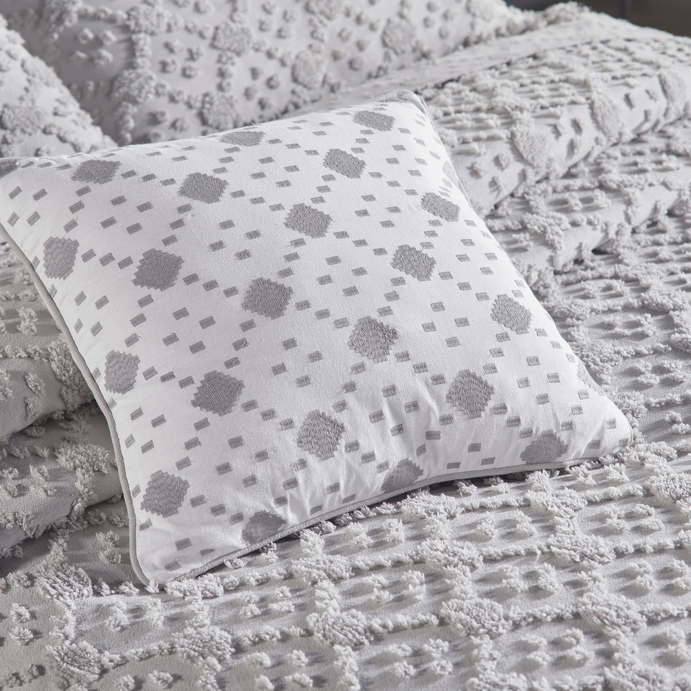 
                      
                        Charleston 100% Cotton Soft & Plush Chenille Tufted Diamond Pattern Unique Luxurious 4 Piece Bedspread & Sham Set, All-Season, Machine Washable Coverlet Set
                      
                    