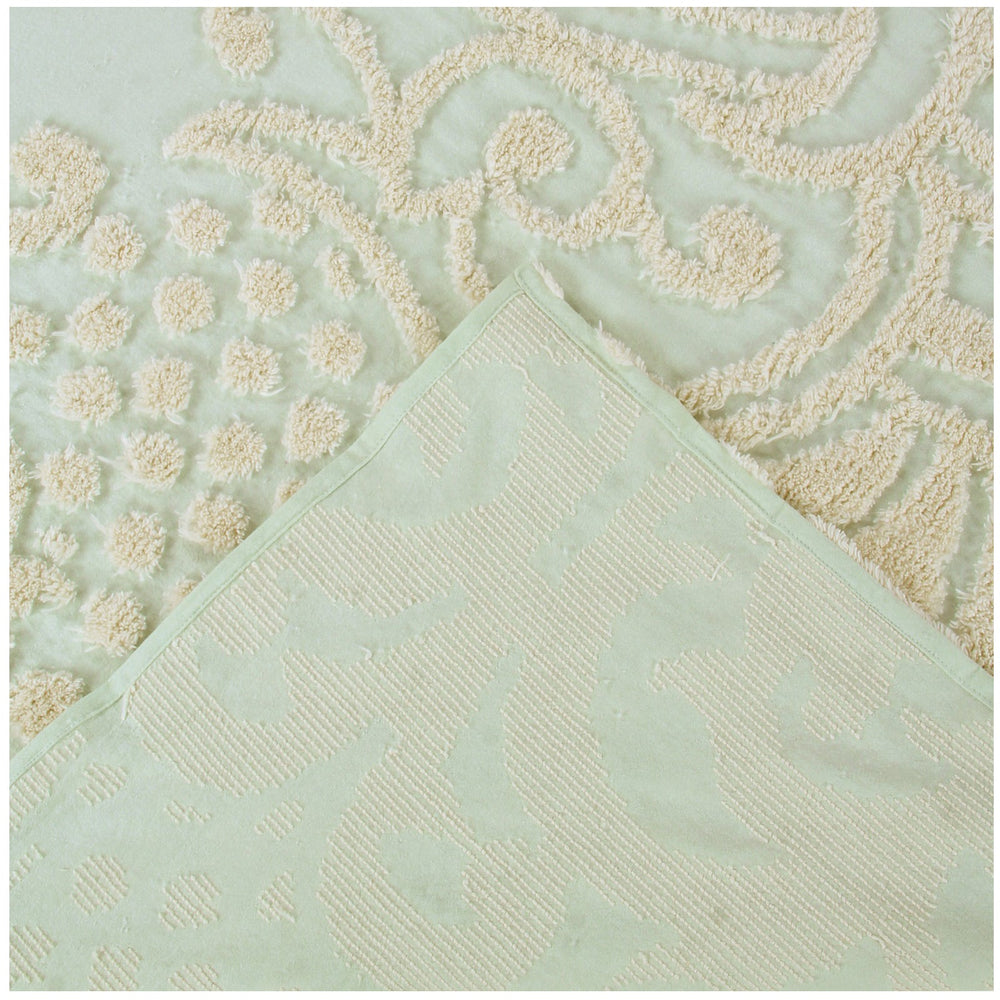 
                      
                        Florence Tufted Floral Bedspread 100% Cotton, Solid Backing, Machine Washable Elegant Bedding
                      
                    