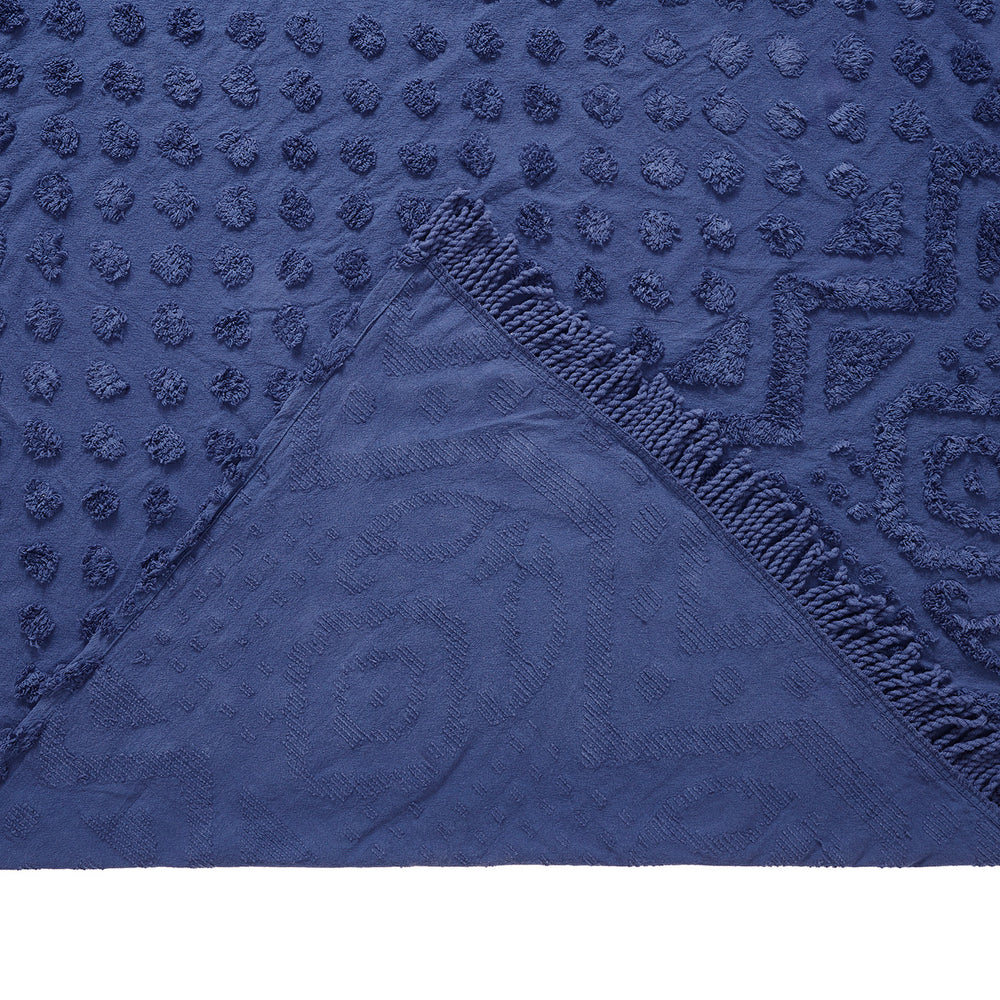 
                      
                        Heirloom 100% Cotton Chenille Bedspread & Shams, Medallion Design, Lightweight Luxury Coverlet
                      
                    