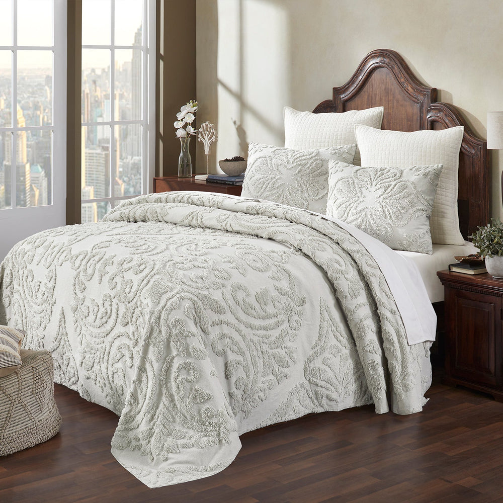 
                      
                        Rylee 100% Cotton Chenille, Soft & Breathable Floral Design, Luxurious All Season Comfort, Machine Washable Tufted Bedspreads
                      
                    