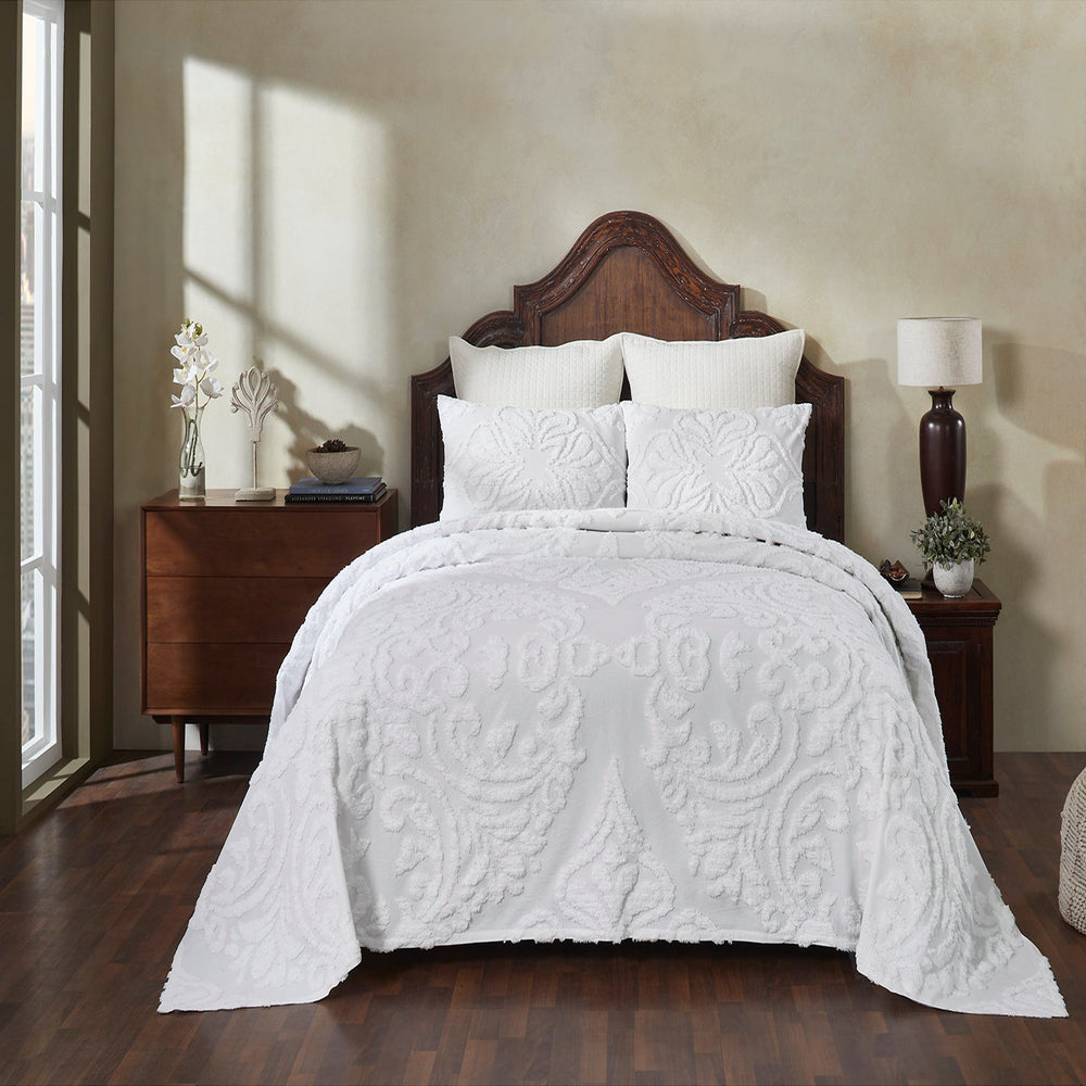 
                      
                        Rylee 100% Cotton Chenille, Soft & Breathable Floral Design, Luxurious All Season Comfort, Machine Washable Tufted Bedspreads
                      
                    