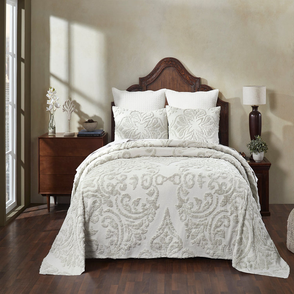 
                      
                        Rylee 100% Cotton Premium Chenille Bedspread Set Soft & Breathable Floral Design Machine Washable, Luxurious All Season Comfort Bedspread Set
                      
                    