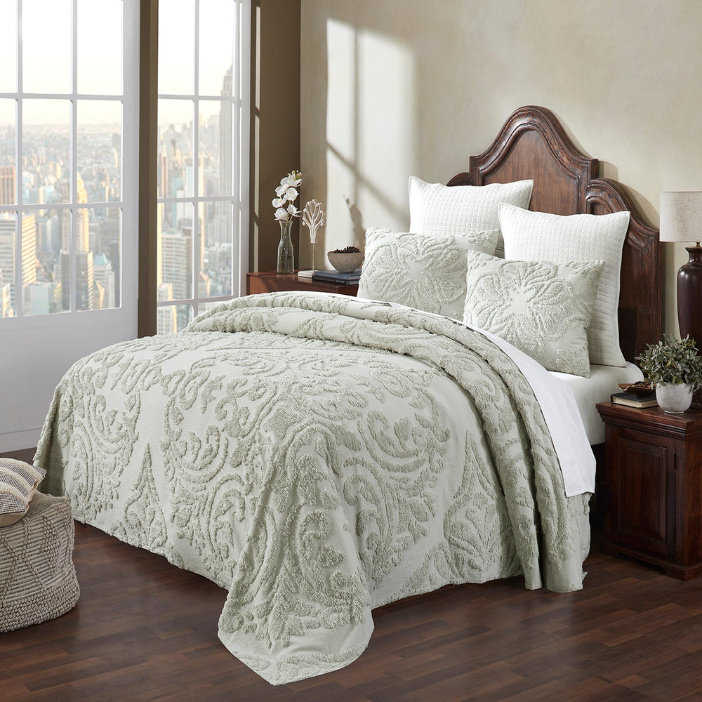 
                      
                        Rylee 100% Cotton Premium Chenille Bedspread Set Soft & Breathable Floral Design Machine Washable, Luxurious All Season Comfort Bedspread Set
                      
                    