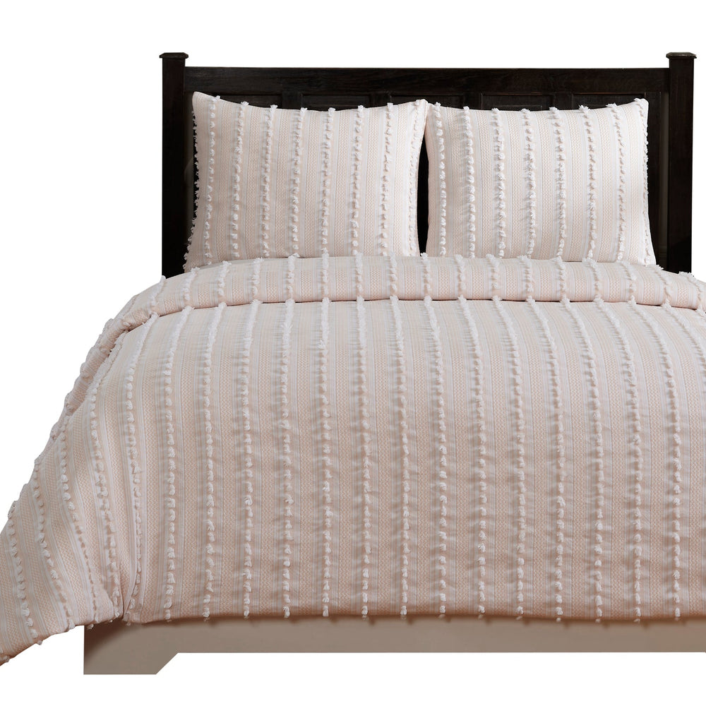 
                      
                        Angelique Tufted Comforter Set - Stripe & Chevron Pattern, 100% Polyester Fill, Available in Twin, Queen & King Sizes
                      
                    