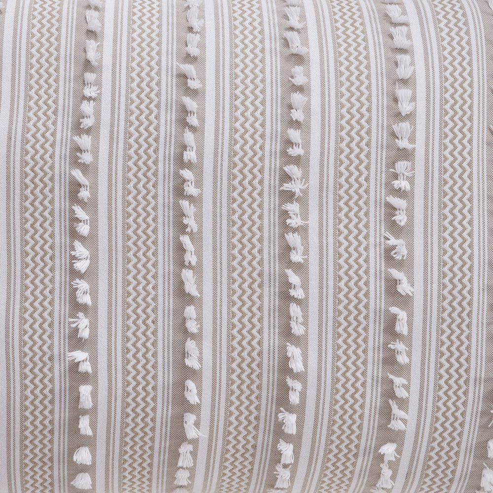 
                      
                        Angelique Tufted Comforter Set - Stripe & Chevron Pattern, 100% Polyester Fill, Available in Twin, Queen & King Sizes
                      
                    