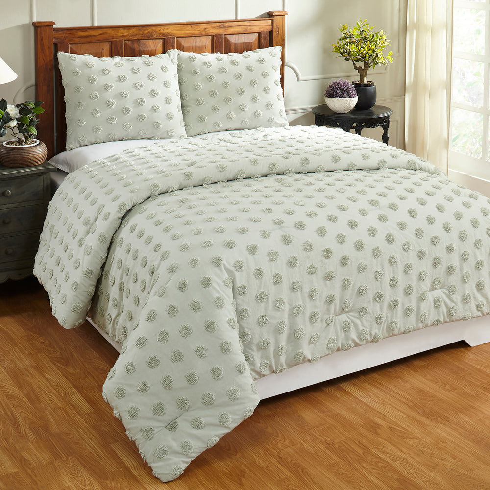 
                      
                        Athenia Tufted Polka Dot Comforter Set - Soft Tufted Design, 100% Polyester Fill, Luxurious and Cozy Bedding Set
                      
                    