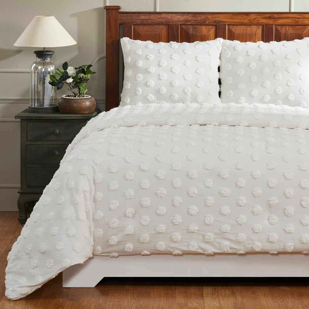 
                      
                        Athenia Tufted Polka Dot Comforter Set - Soft Tufted Design, 100% Polyester Fill, Luxurious and Cozy Bedding Set
                      
                    