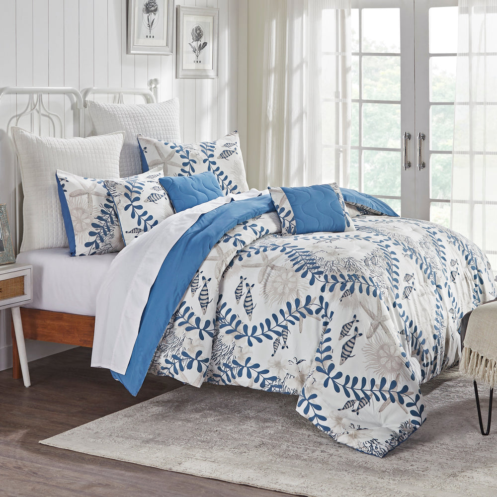 
                      
                        Caspian Nautical Comforter Soft 100% Polyester Fill, Lightweight and Cozy Comforter Set
                      
                    