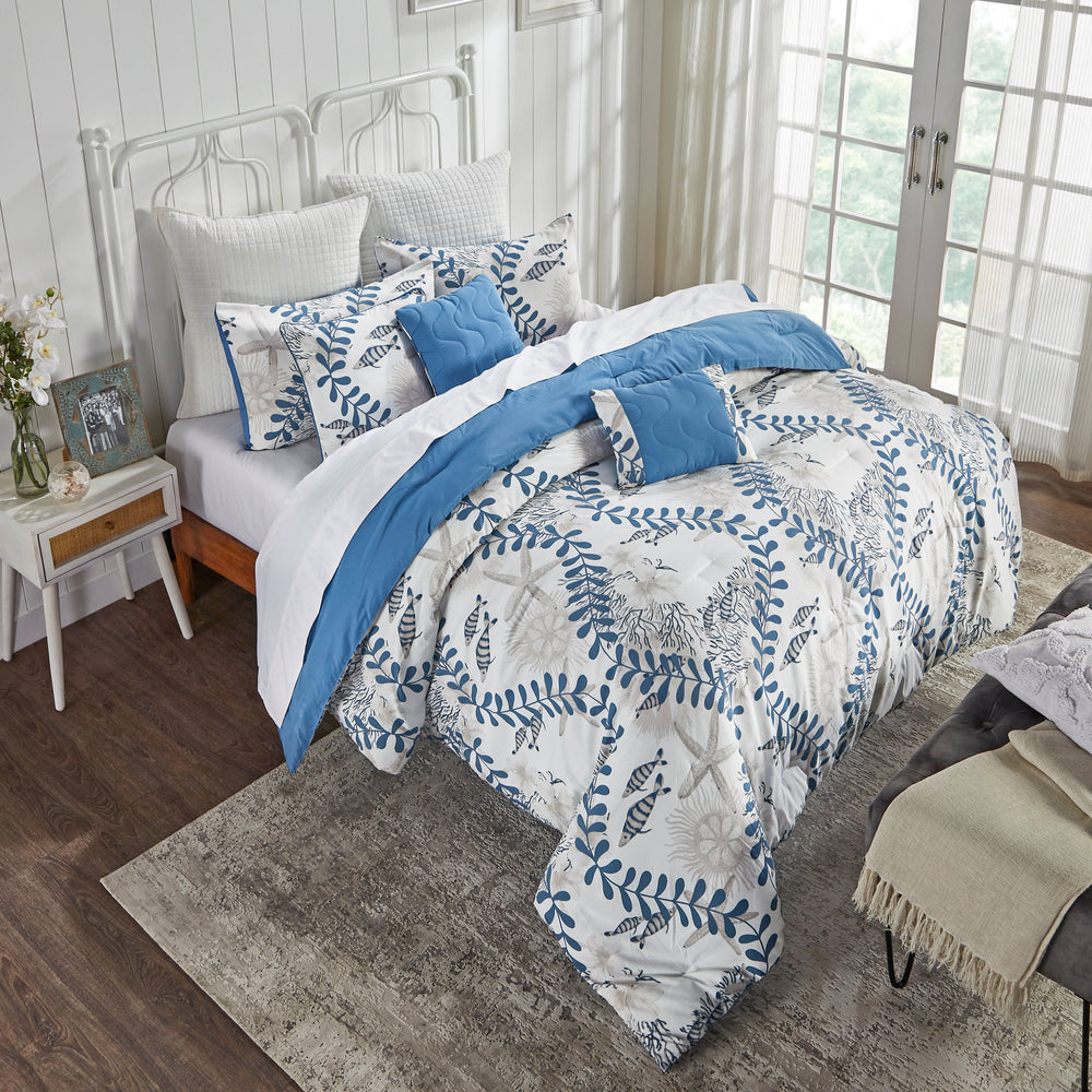 
                      
                        Caspian Nautical Comforter Soft 100% Polyester Fill, Lightweight and Cozy Comforter Set
                      
                    