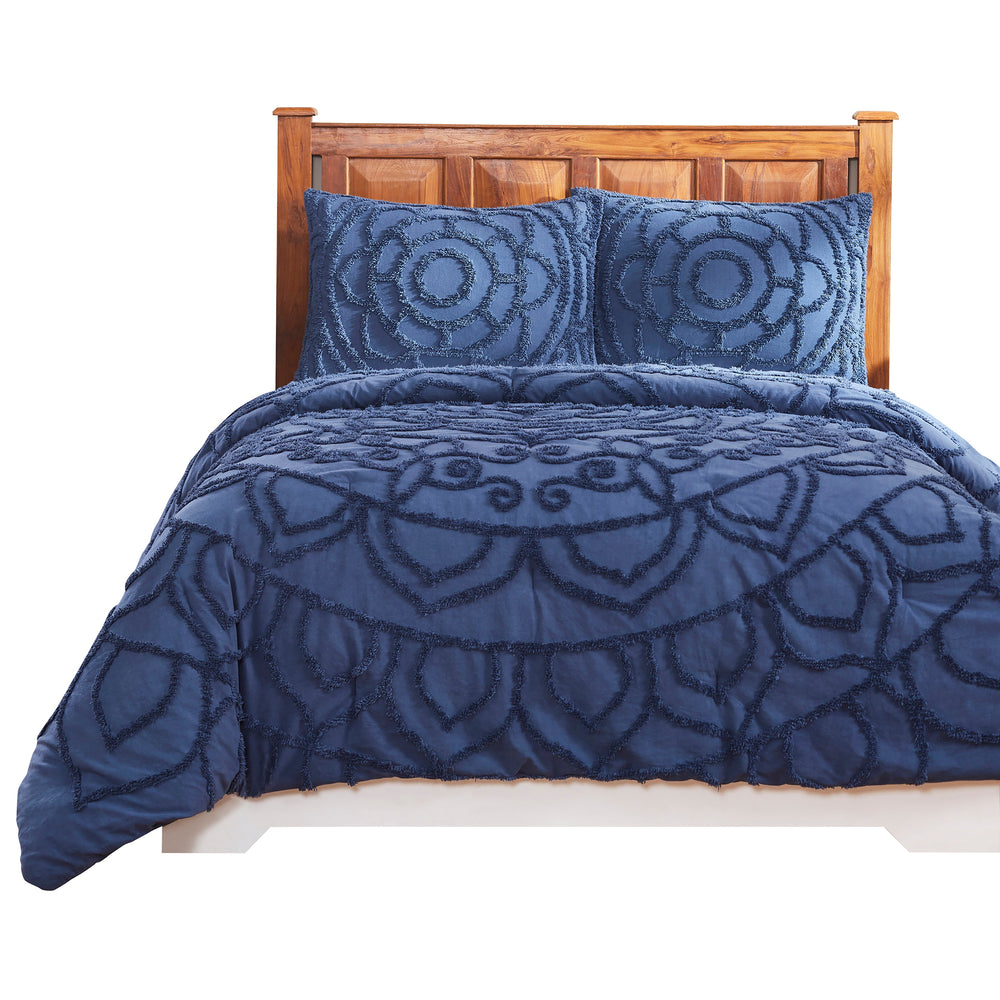 
                      
                        Cleo Tufted Floral Comforter 100% Polyester, 250 GSM Filling, Soft Solid Backing, Elegant Bedding Set
                      
                    