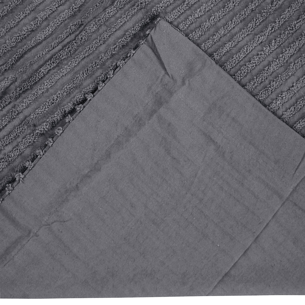 
                      
                        Jullian 100% Cotton Chenille Bedspread & Shams, Machine Washable Tufted Bold Stripes, Luxurious All-Season Bedding
                      
                    