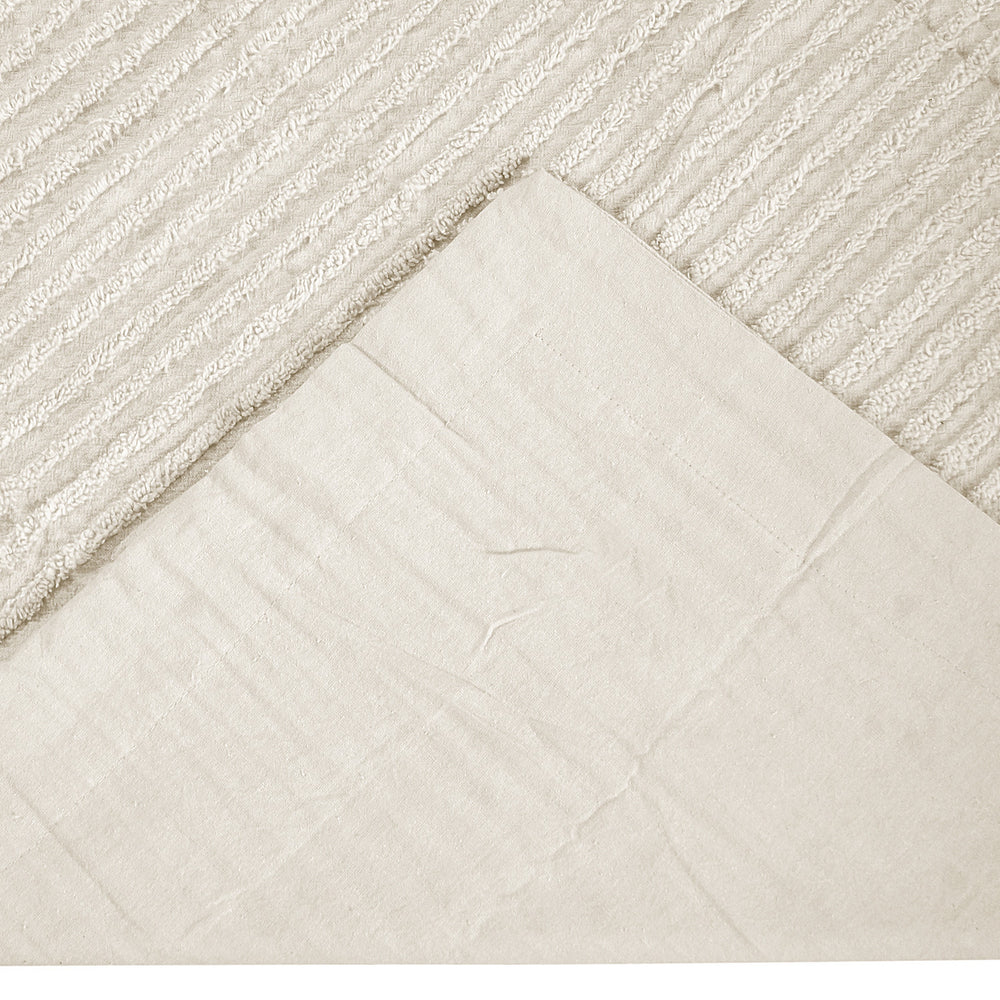 
                      
                        Jullian 100% Cotton Chenille Bedspread & Shams, Machine Washable Tufted Bold Stripes, Luxurious All-Season Bedding
                      
                    