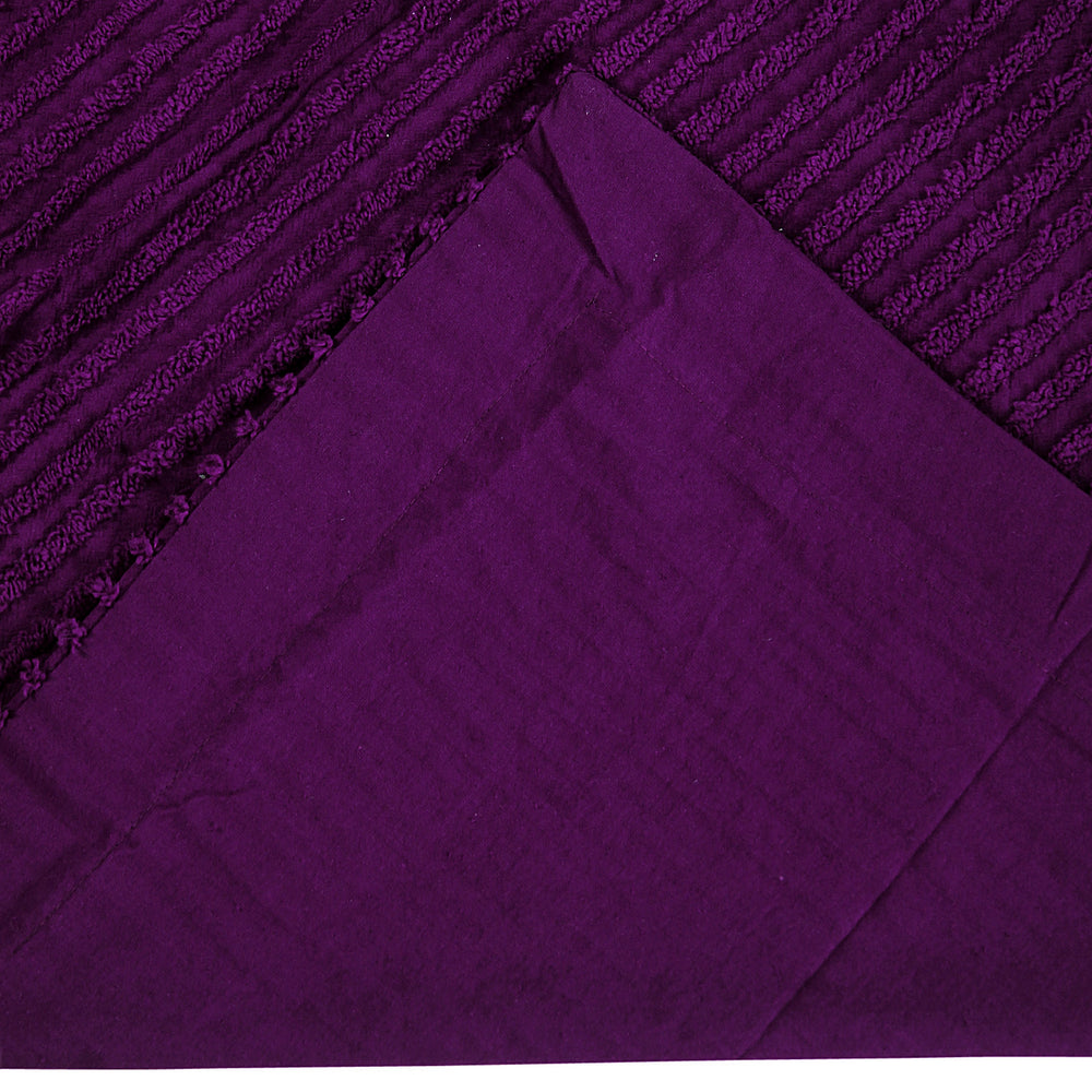 
                      
                        Jullian 100% Cotton Chenille Bedspread & Shams, Machine Washable Tufted Bold Stripes, Luxurious All-Season Bedding
                      
                    