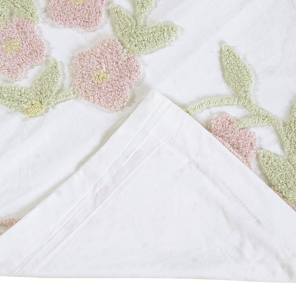 
                      
                        Bloomfield Collection Floral Tufted Cotton Sham 100% Cotton, Solid Backing, Machine Washable
                      
                    