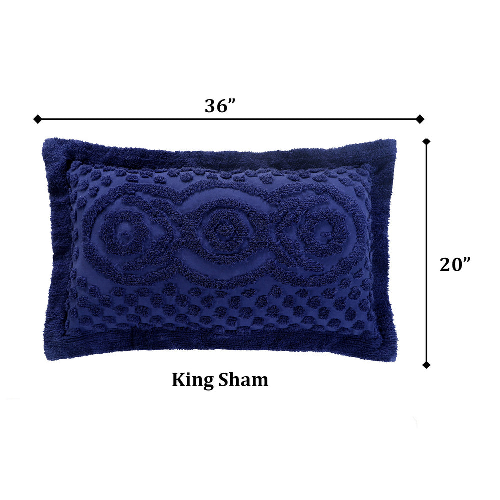 
                      
                        Heirloom 100% Cotton Chenille Bedspread & Shams, Medallion Design, Lightweight Luxury Coverlet
                      
                    