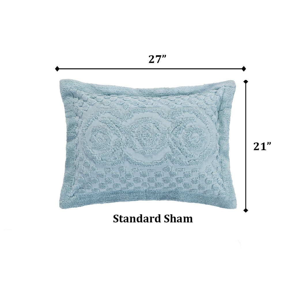 
                      
                        Heirloom 100% Cotton Chenille Bedspread & Shams, Medallion Design, Lightweight Luxury Coverlet
                      
                    