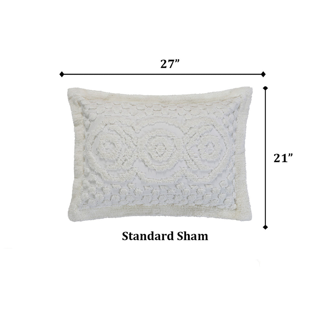 
                      
                        Heirloom 100% Cotton Chenille Bedspread & Shams, Medallion Design, Lightweight Luxury Coverlet
                      
                    