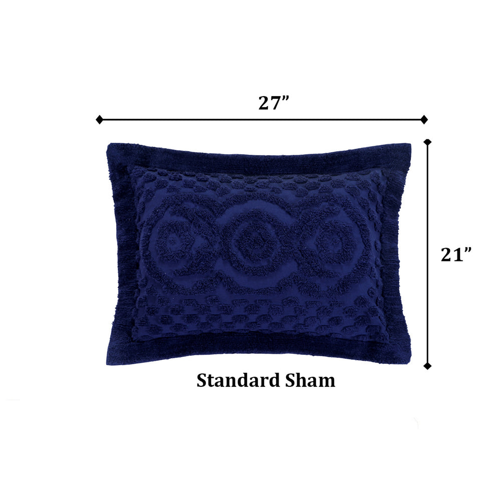 
                      
                        Heirloom 100% Cotton Chenille Bedspread & Shams, Medallion Design, Lightweight Luxury Coverlet
                      
                    