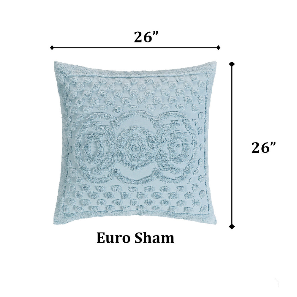 
                      
                        Heirloom 100% Cotton Chenille Bedspread & Shams, Medallion Design, Lightweight Luxury Coverlet
                      
                    
