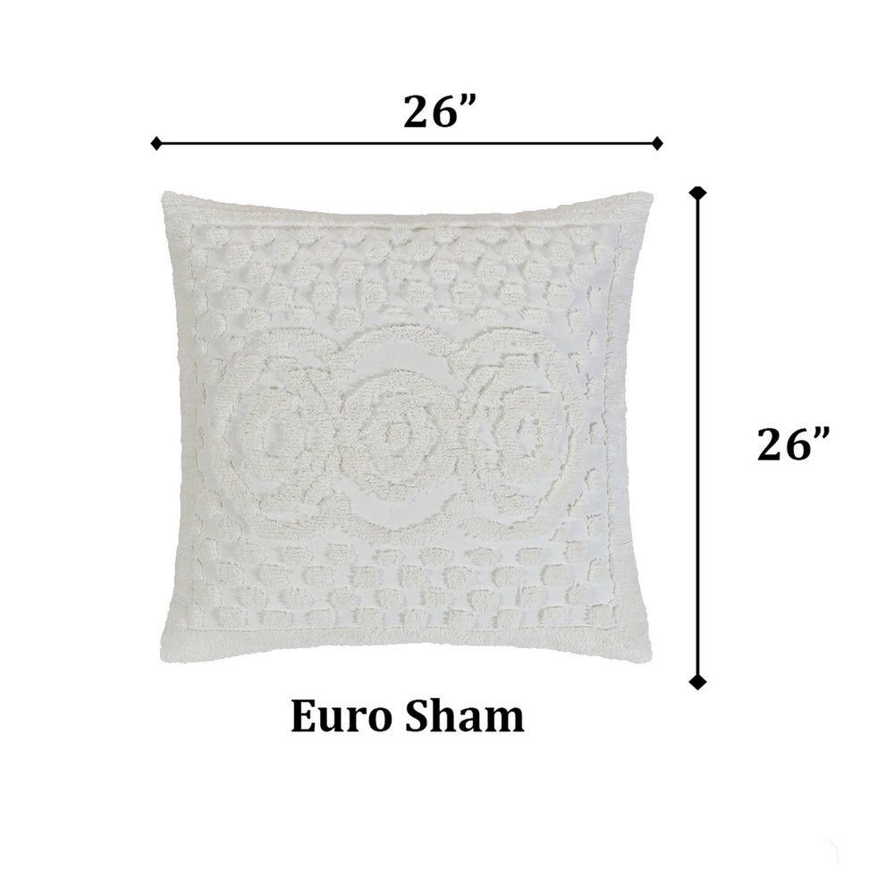 
                      
                        Heirloom 100% Cotton Chenille Bedspread & Shams, Medallion Design, Lightweight Luxury Coverlet
                      
                    
