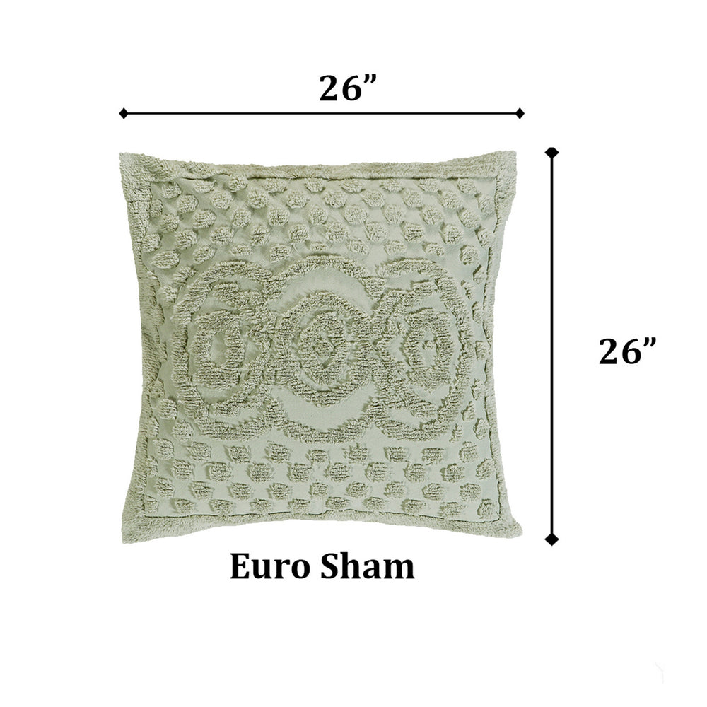 
                      
                        Heirloom 100% Cotton Chenille Bedspread & Shams, Medallion Design, Lightweight Luxury Coverlet
                      
                    