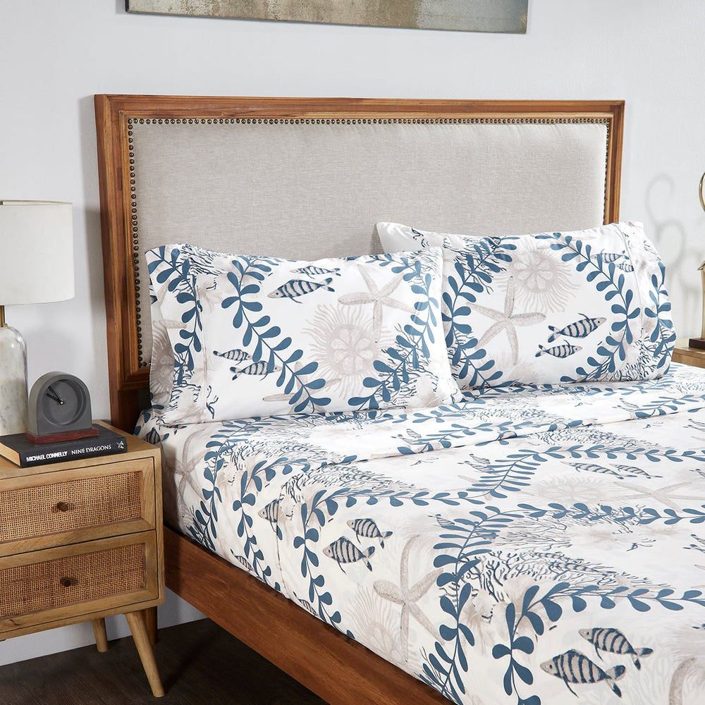 
                      
                        Caspian Collection Nautical Bedsheet 100% Polyester, Soft Plain Weave Bedding for a Smooth & Stylish Look
                      
                    