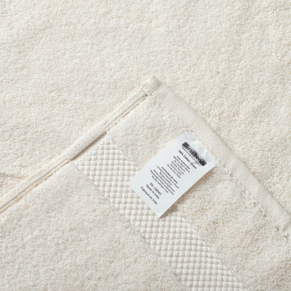 
                      
                        Splash Ultra-Soft Zero Twist 100% Ring Spun Cotton Mix Towel Set - Reversible, 550 GSM, Breathable, Lightweight, Absorbent Towels for Bathroom
                      
                    