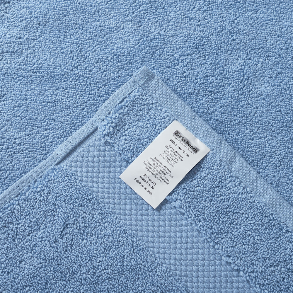 
                      
                        Splash Ultra-Soft Zero Twist 100% Ring Spun Cotton Mix Towel Set - Reversible, 550 GSM, Breathable, Lightweight, Absorbent Towels for Bathroom
                      
                    